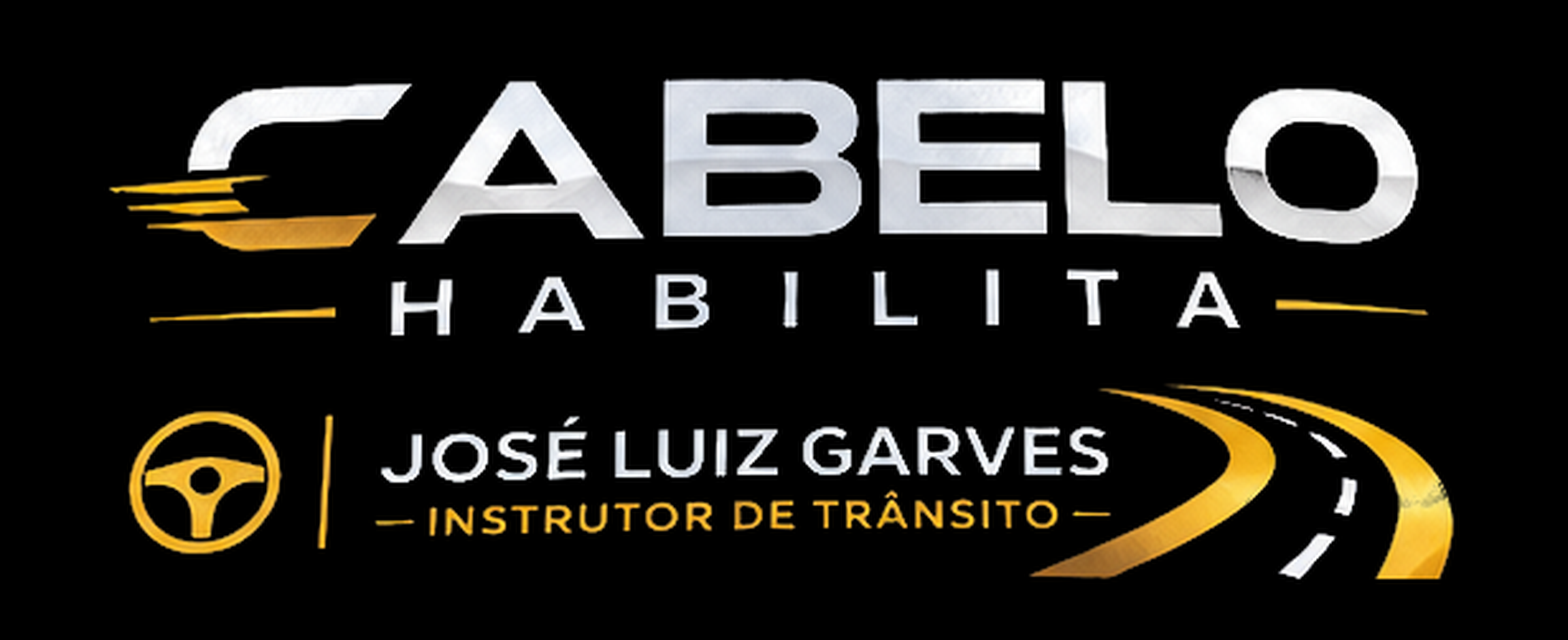 Logotipo Cabelo Habilita — José Luiz Garves, instrutor de trânsito